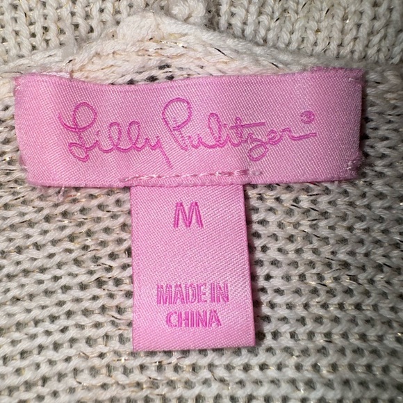 Lilly Pulitzer Tatum Long Fringe Hem Cardigan. Size medium. EEUC worn once - Picture 8 of 14